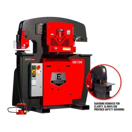 Edwards Mfg Co. Edwards 100 Ton Ironworker 3 Phase, 230 Volt, PowerLink, Coper Notcher 10233512